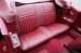 Interior Seat Upholstery - Vinyl - Decor - Convertible - DARK RED - Rear Seat - Repro ~ 1969 Mercury Cougar 2001169,69decorkit-2d -ro-convertible,69decorkit-2d-ro-convertible 1969,1969 cougar,c9w,convertible,cougar,dark,decor,interior,kit,mercury,mercury cougar,new,only,rear,red,repro,reproduction,upholstery,back,seat,14820