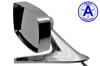 Side View Mirror - Driver Side - Chrome - Remote - Standard - Grade A - Used ~ 1970 Mercury Cougar 1970,1970 cougar,cougar,d0w,driver,grade,hand,left,mercury,mercury cougar,mirror,remote,side,standard,used,wanted,driver,drivers,drivers,26942,left