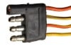 Taillight Plug and Wiring Pigtail - J77 Plug - Used ~ 1967 - 1968 Mercury Cougar 1967,1967 cougar,1968,1968 cougar,c7w,c8w,cougar,j77,mercury,mercury cougar,motor,pigtail,plug,sequential,signal,taillight,turn,used,wiring,27319