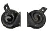 Horns - High and Low Tone - PAIR - Used ~ 1971 - 1973 Mercury Cougar 1971,1971 cougar,1972,1972 cougar,1973,1973 cougar,cougar,d1w,d2w,d3w,high,horn,low,mercury cougar,driver,drivers,drivers,passenger,passengers,passengers,side,27376