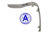 Moulding / Trim - Headlight Housing - Upper - Driver Side - Grade A - Used ~ 1973 Mercury Cougar 13b165,1973,1973 cougar,corner,cougar,d3w,d3wb,driver,grade,grille,headlight,housing,mercury,mercury cougar,moulding,side,trim,upper,used,molding,fender,molding,moulding,grille,surround,chrome,die,cast,L shaped,l,shape,shaped,corner,marker,turn,signal,indicator,trim,piece,upper,used,driver,drivers,drivers,27576,left