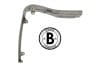 Moulding / Trim - Headlight Housing - Upper - Passenger Side - Grade B - Used ~ 1973 Mercury Cougar