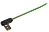 Wiring Pigtail - Under Dash Harness to Emergency Brake Switch - Used ~ 1969 - 1970 Mercury Cougar 1969,1969 cougar,1970,1970 cougar,brake,c9w,cougar,d0w,dash,emergency,harness,loom,main,mercury,mercury cougar,pigtail,plug,repair,switch,under,used,wiring,wirng,break,15737