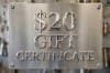Gift Certificate - $20 - West Coast Classic Cougar - New ~ 1967 - 1973 Mercury Cougar 1967,1967 cougar,1968,1968 cougar,1969,1969 cougar,1970,1970 cougar,1971,1971 cougar,1972,1972 cougar,1973,1973 cougar,birthday,c7w,c8w,c9w,card,certificate,christmas,classic,coast,cougar,d0w,d1w,d2w,d3w,gift,giftcard,mercury,mercury cougar,new,west,90028