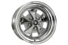 Styled Steel Wheel - 15 X 7 - Chrome Outer Rim - Repro ~ 1967 - 1968 Mercury Cougar 1967,1967 cougar,1968,1968 cougar,argent,c7w,c8w,chrome,cougar,inch,mercury,mercury cougar,new,original,outer,repro,reproduction,rim,steel,style,styled,wheel,15x7,14746