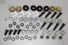 Fastener Kit - Bumper - Complete - Front and Rear - Repro ~ 1967 - 1968 Mercury Cougar 1967,1967 cougar,1968,1968 cougar,amp,bumper,c7w,c8w,complete,cougar,front,kit,mercury,mercury cougar,mounting,new,rear,repro,reproduction,bolt,fastener,bolts,41147,seal,cover,rear,bumper,mounting,holes