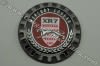 Emblem - XR7 - C Pillar - NOS ~ 1969 - 1970 Mercury Cougar 1969,1969 cougar,1970,1970 cougar,c9w,cougar,d0w,emblem,mercury,mercury cougar,new,new old stock,nos,old,pillar,stock,xr7,roof,badge,roof badge,roof emblem,,42379