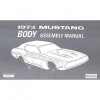 Body Assembly Manual - Repro ~ 1973 Ford Mustang 1973,1973 mustang,assembly,body,d3z,ford,ford mustang,manual,mustang,new,repro,reproduction,schematic,book, booklet, diagram, pamphlet, flyer, guide, schematic, diagnostic, brochure,25879