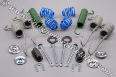 Complete Drum Brake Spring Kit - Front Drum - 9" Drum - Repro ~ 1967 - 1973 Ford Mustang 2000118,c5zz-2035-ak,d1d16 1967,1967 mustang,1968,1968 mustang,1969,1969 mustang,1970,1970 mustang,1971,1971 mustang,1972,1972 mustang,1973,1973 mustang,brake,c7z,c8z,c9z,complete,d0z,d1z,d2z,d3z,drum,ford,ford mustang,front,inch,kit,mustang,new,repro,reproduction,spring,break,13789,equalizer
