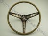 Steering Wheel - Three Spoke - Rim Blow - Used ~ 1969 Mercury Cougar / 1969 Ford Mustang 1969,1969 cougar,1969 mustang,blow,c9w,c9z,cougar,ford,ford mustang,mercury,mercury cougar,mustang,rim,spoke,steering,three,used,wheel,3,rimblow,rim blow,,19444