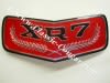 Emblem - Hood / Upper Grille - XR7 - NOS ~ 1973 Mercury Cougar 1973,1973 cougar,cougar,d3w,emblem,grille,hood,mercury,mercury cougar,new,new old stock,nos,old,stock,upper,xr7,19769